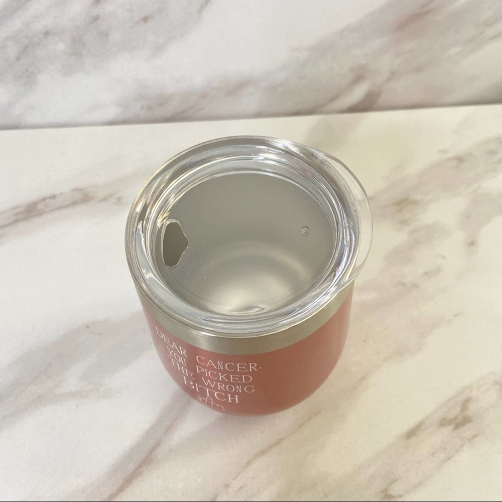 Metallic 12 oz Wine Tumbler with Lid - Picture 3 of 8